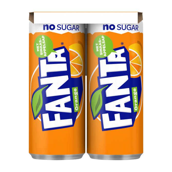 Fanta Orange zero 4 x 250 ml