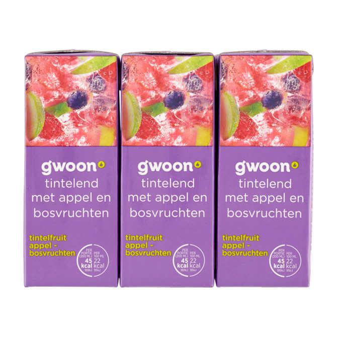 g&#039;woon Tintelfruit appel bosvruchten 6 x 20 cl