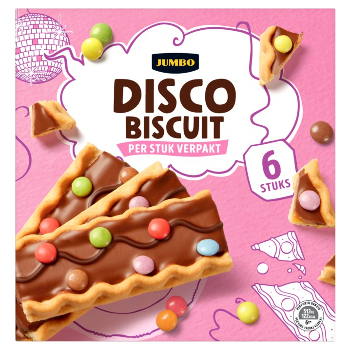 Jumbo Disco Biscuit 6 Stuks