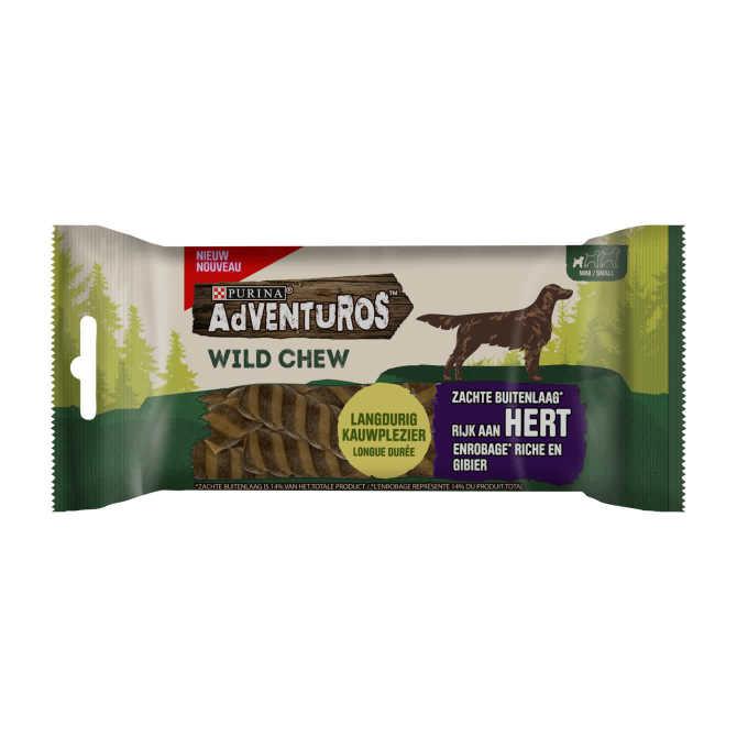 Adventuros Wild Chew Rijk aan Hert Small 150g