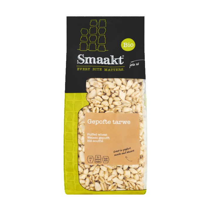 Smaakt Bio Gepofte Tarwe 150g