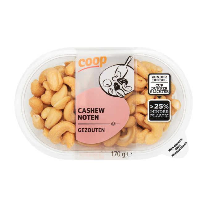 Cashewnoten gezouten