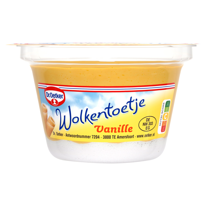 Dr. Oetker Wolkentoetje Vanille 125g