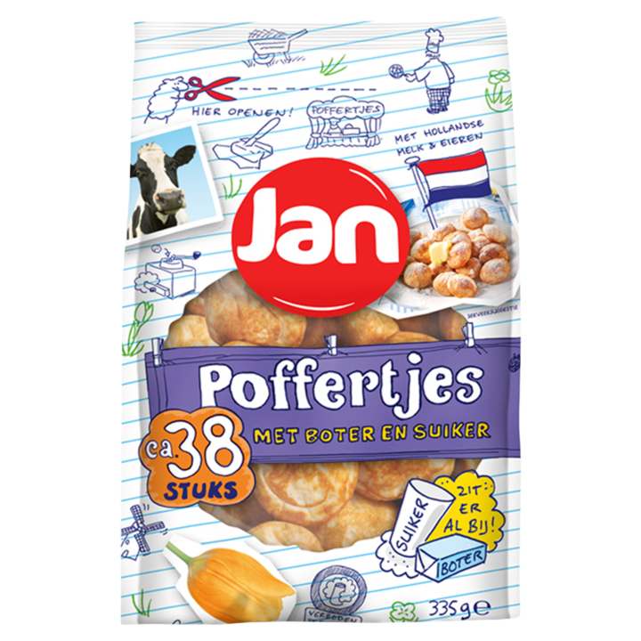 Jan Poffertjes met Boter en Suiker 335g