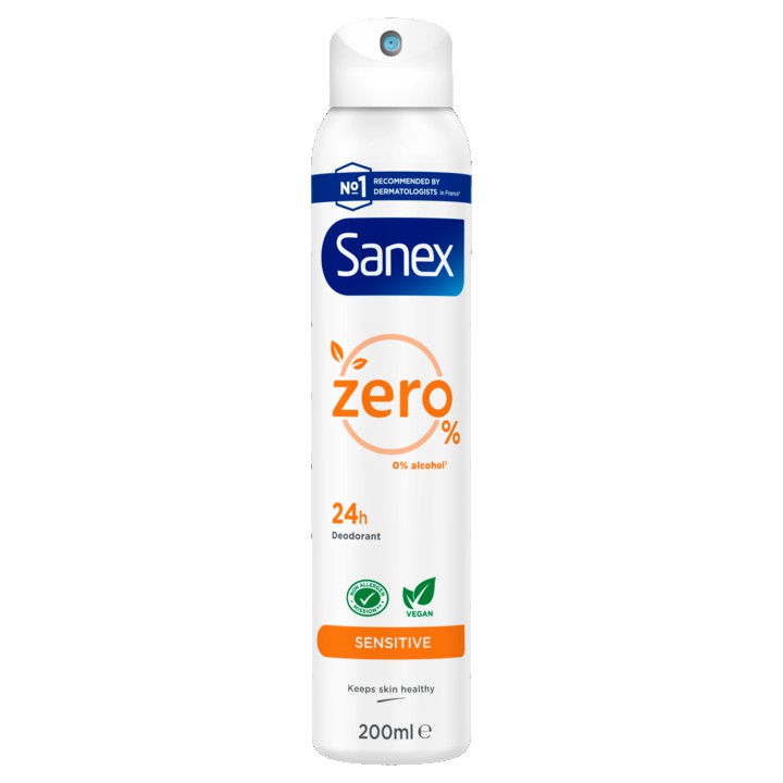 Sanex Zero% Sensitive Deodorant Spray 200ml