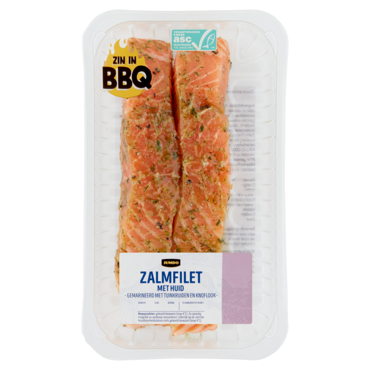 Jumbo Zalmfilet met Huid Tuinkruiden &amp;amp; Knoflook ca. 260g