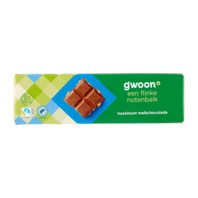 g'woon Chocoladereep melk hazelnoot