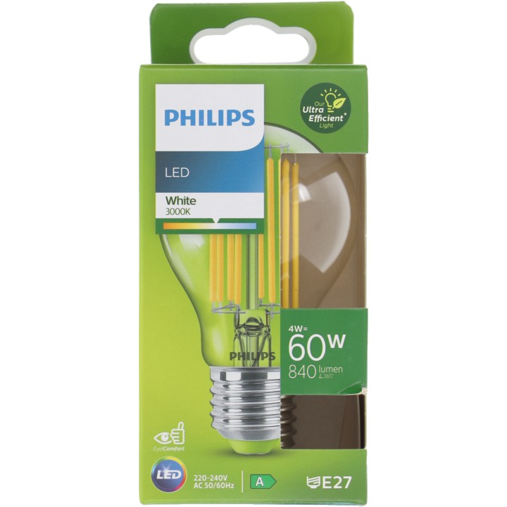 Philips Led Bulb 60W E27 3000K GL