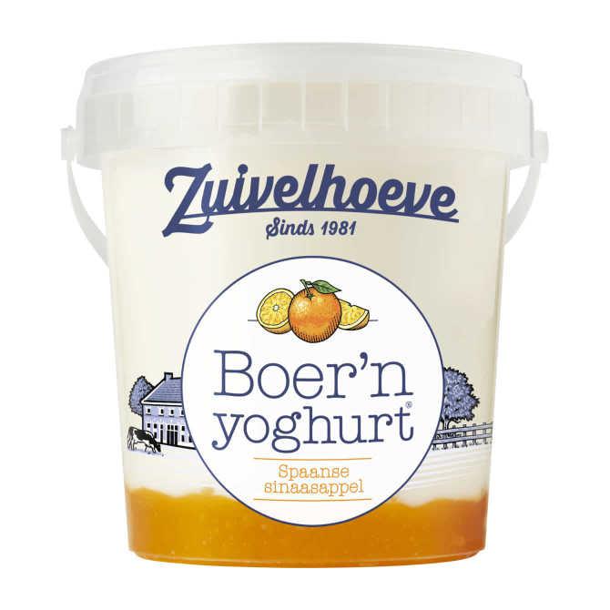 Zuivelhoeve Boer&#039;n yoghurt sinaasappel