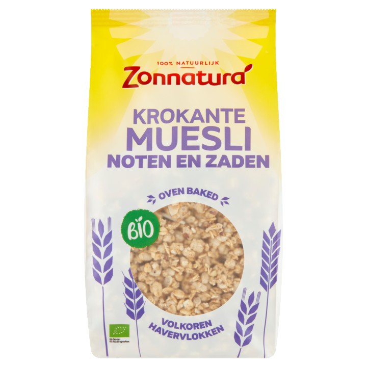 Zonnatura Bio Krokante Muesli Noten en Zaden 375g