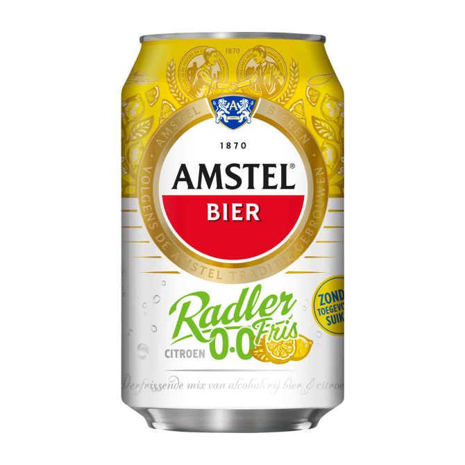 Amstel Radler fris 0.0 bier blik