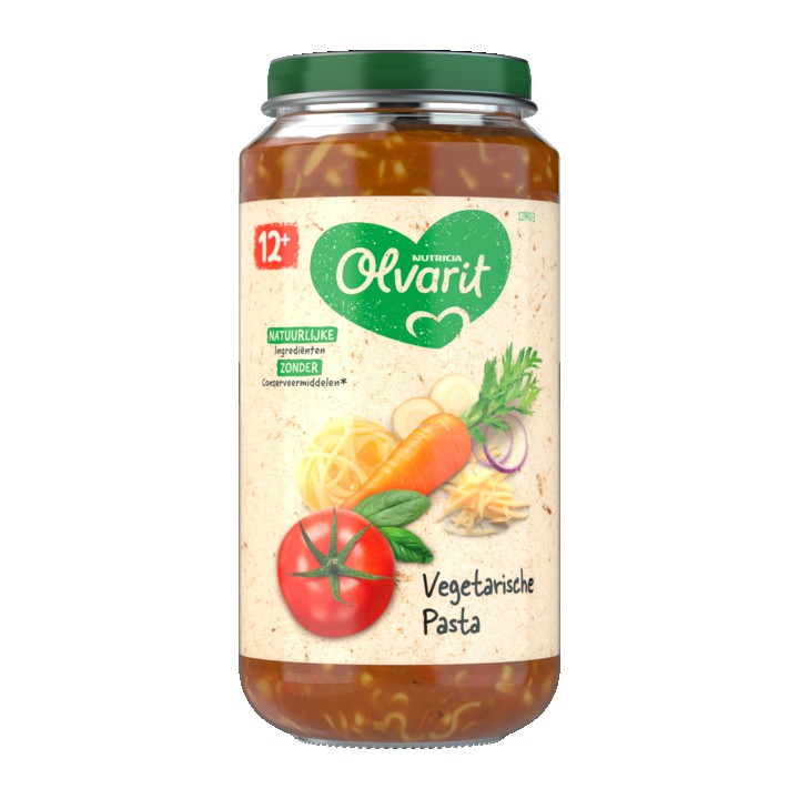 Olvarit Vegetarische pasta 12+ Maanden 250g