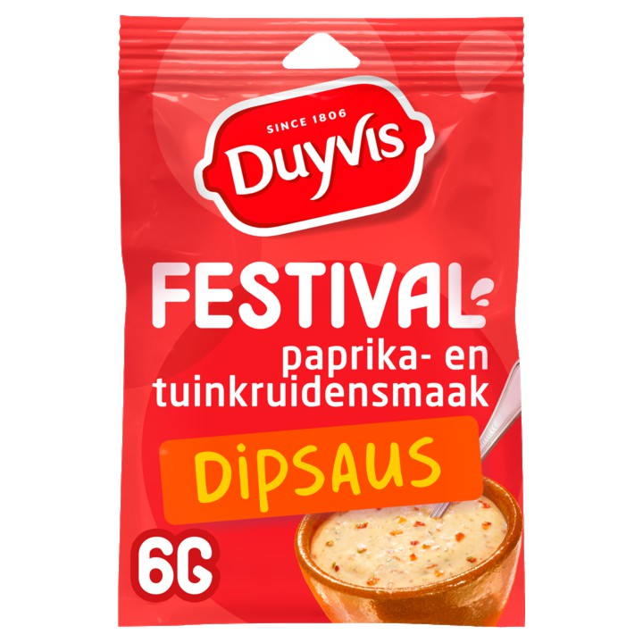 Duyvis Festival Paprika Tuinkruiden Dip Saus Mix 6gr