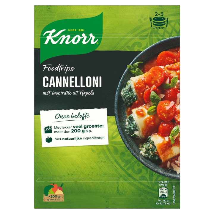 Knorr Wereldgerechten Foodtrips Cannelloni 6 x 190g