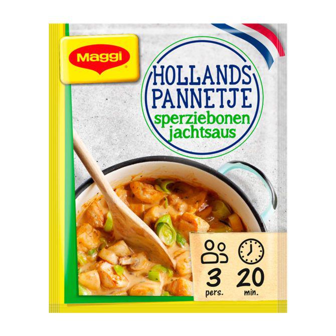 Maggi Hollands pannetje sperziebonen jachtsaus