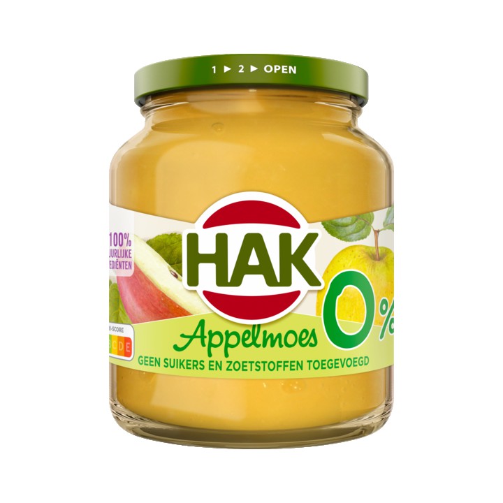 Hak Appelmoes 0% 350g