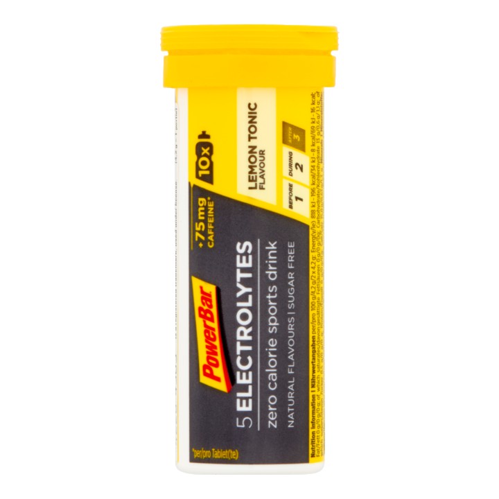 PowerBar 5 Electrolytes Zero Calorie Sports Drink Lemon Tonic Flavour 10 x 4,2g