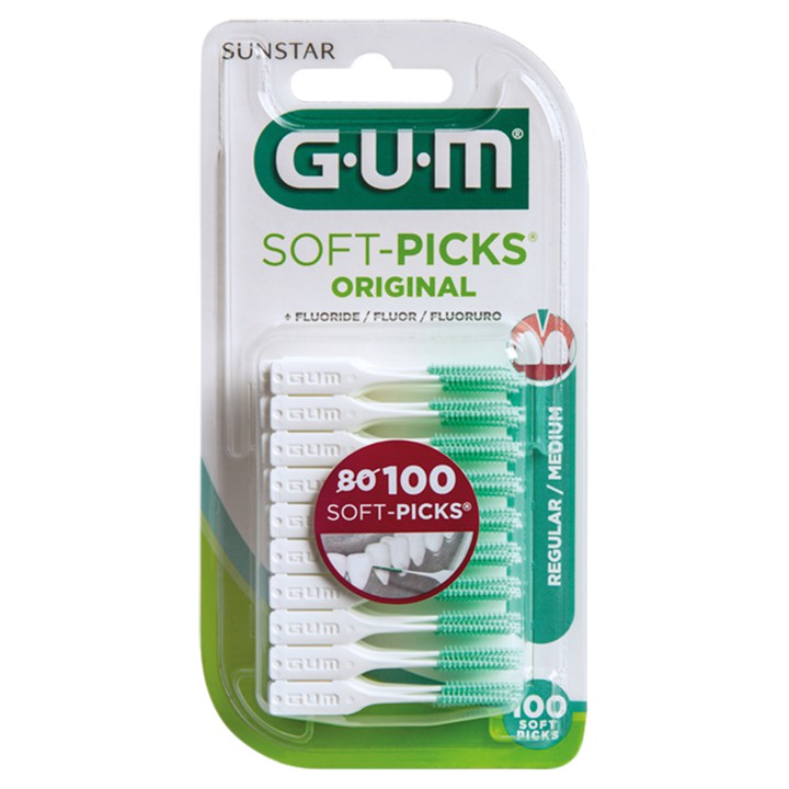 GUM Soft-Picks Original Regular / Medium 100 Stuks