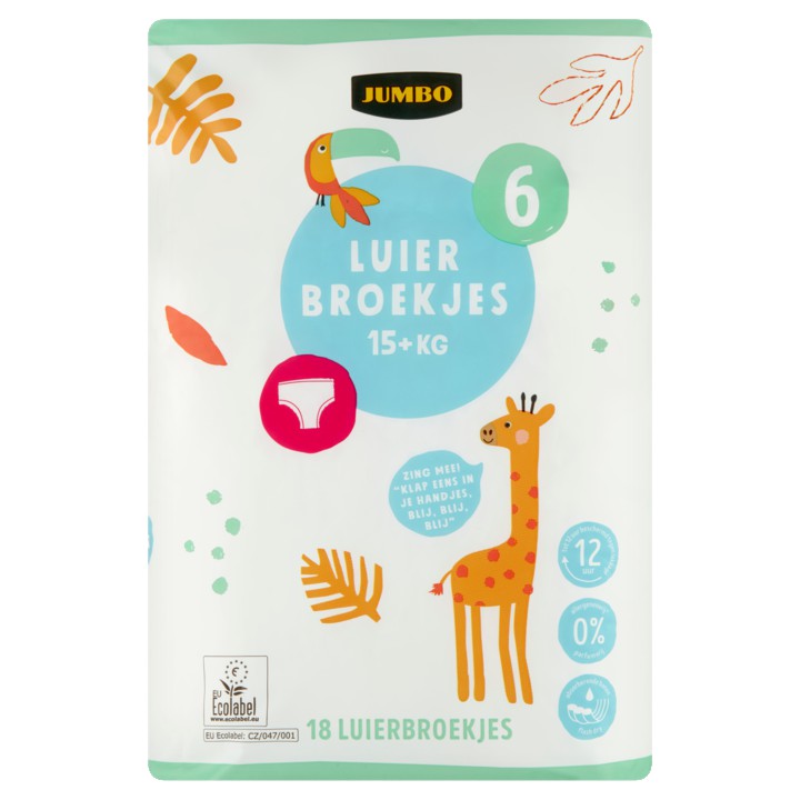 Jumbo Luierbroekjes Maat 6 15+ kg 18 Stuks