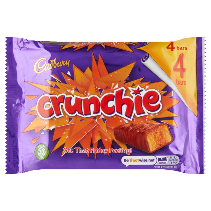 Cadbury Crunchie 4 Stuks