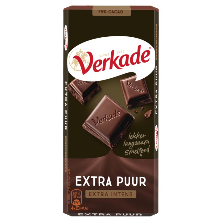 Verkade Extra Puur 111g