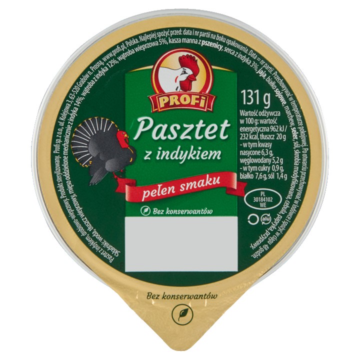 Profi Kalkoen Pat&amp;eacute; 131g