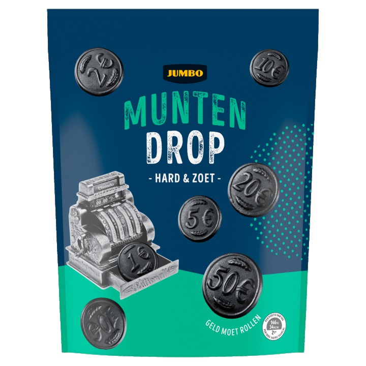 Jumbo Munten Drop Hard &amp;amp; Zoet 350g