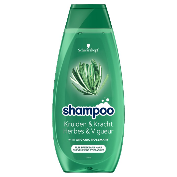 Schwarzkopf Shampoo Kruiden &amp;amp; Kracht 400 ml, voor fijn &amp;amp; breekbaar haar