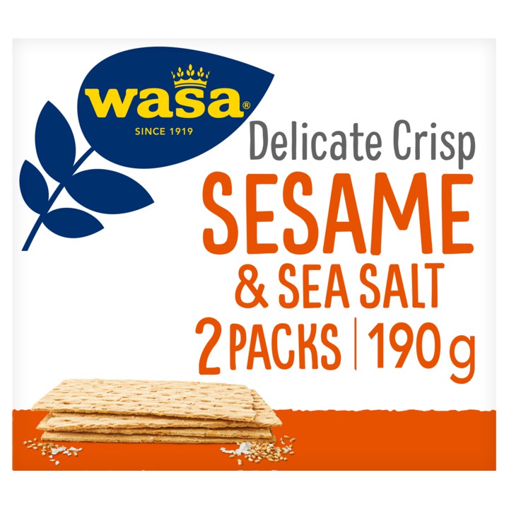 Wasa Delicate Crisp Sesame &amp;amp; Sea Salt 190g