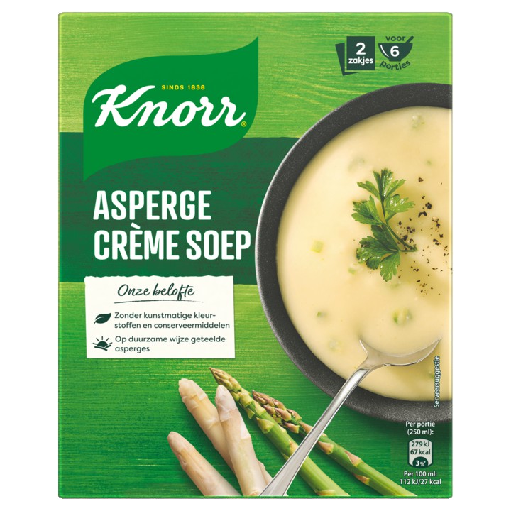 Knorr Cr&amp;egrave;mesoep Asperge 2 x 54g