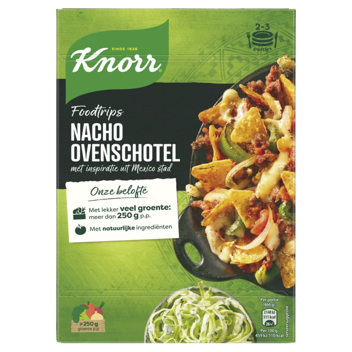 Knorr Wereldgerechten Foodtrips Nacho Ovenschotel 190g