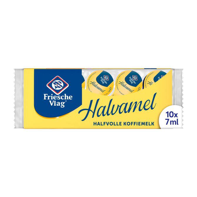 Friesche Vlag Halvamel Koffiemelk 10 x 7 ml Multi-pack