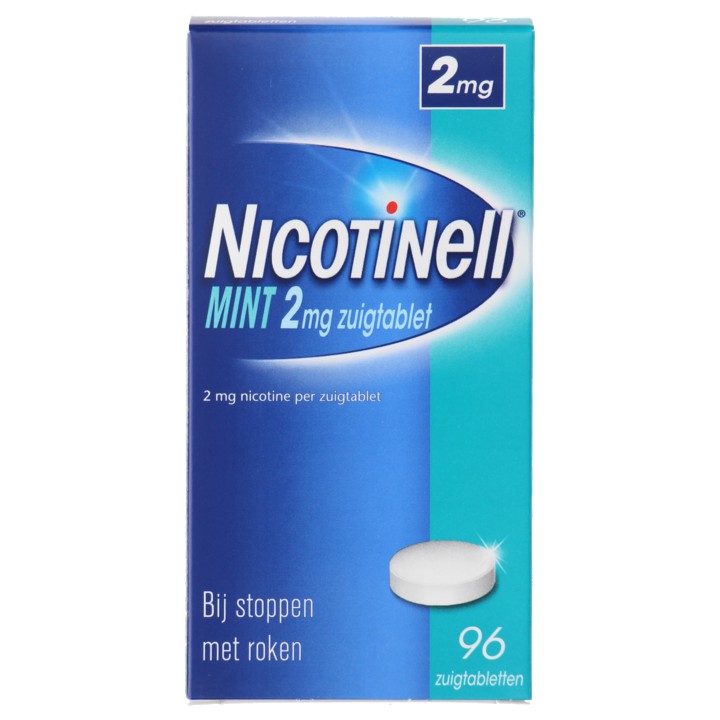 Nicotinell Mint zuigtabletten, helpt je te stoppen met roken 2 mg, 96 stuks