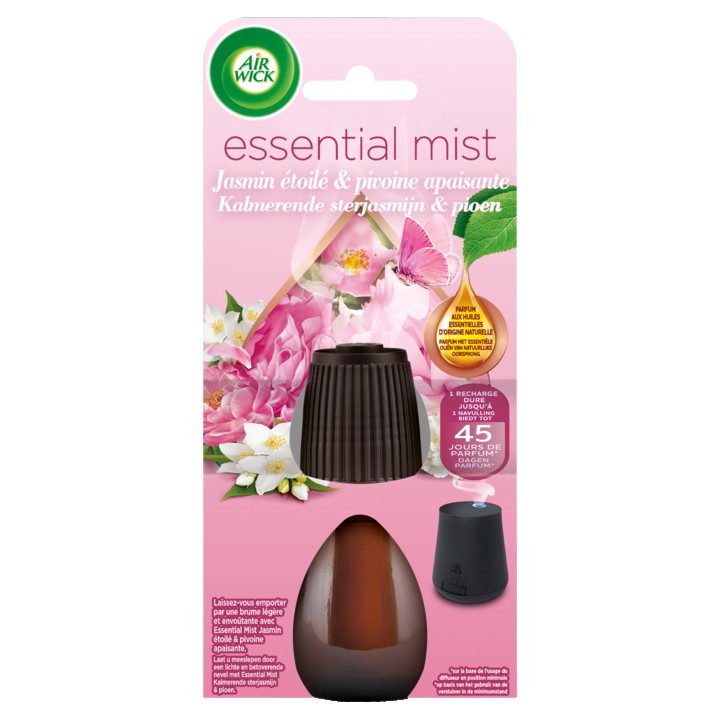 Airwick Essential Mist Kalmerende Sterjasmijn &amp;amp; Pioen Navulling 20ml