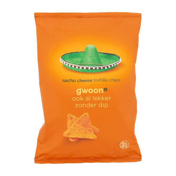 g&#039;woon Tortilla chips nacho cheese