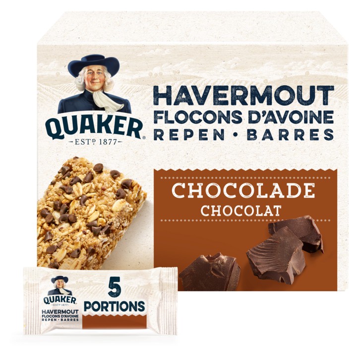 Quaker Havermoutrepen Chocolade 5 x 35gr