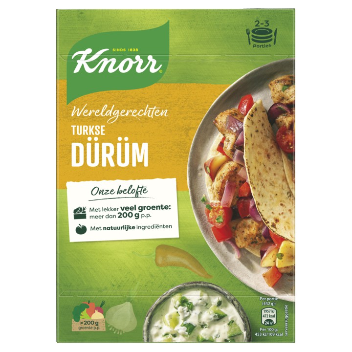 Knorr Wereldgerechten Maaltijdpakket Turkse D&amp;uuml;r&amp;uuml;m 198g