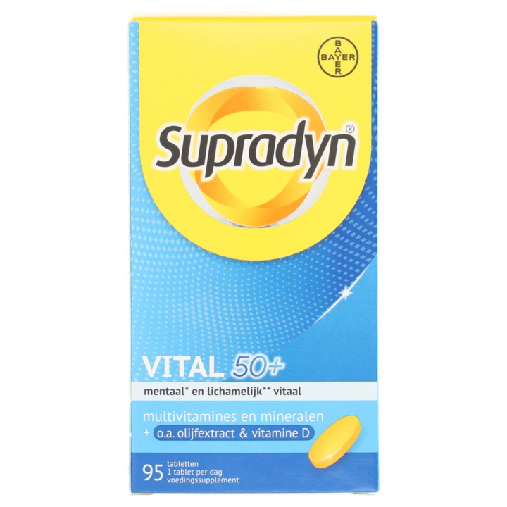 Supradyn Vital 50+ tabletten (voedingssuplement), 95 stuks