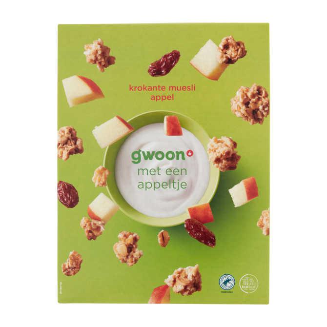 g&#039;woon Muesli krokant appel