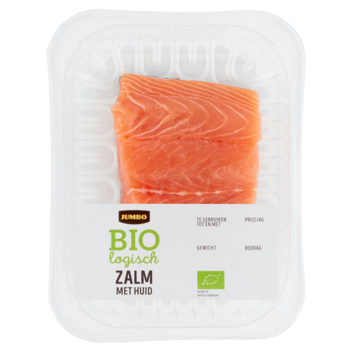 Jumbo Zalm met Huid Biologisch ca. 175g