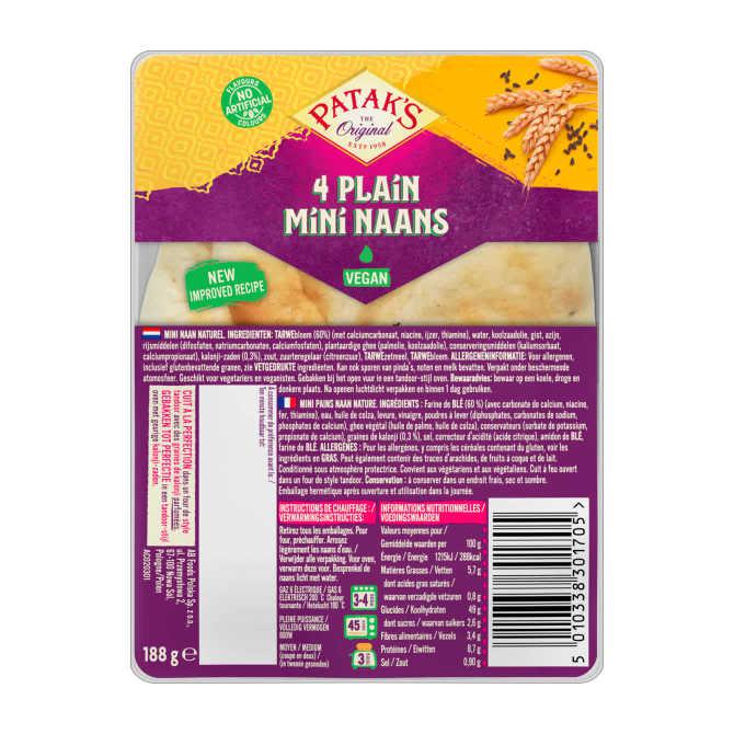 Patak&#039;s mini naan naturel