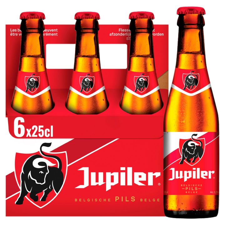 Jupiler Belgisch Pils Bier Flessen 6 x 25cl