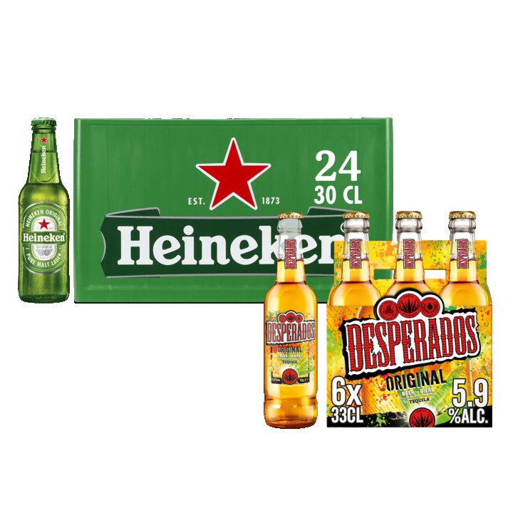 Heineken Krat&amp;nbsp;en Desperados 6-Pack