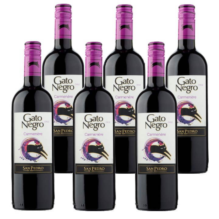 Gato Negro - Carmen&amp;egrave;re - 6 x 750ML