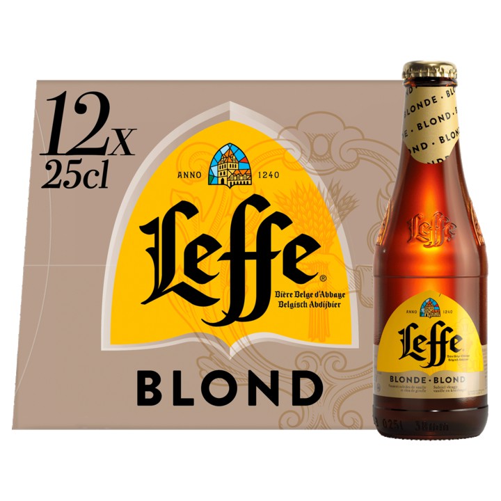 Leffe Blond Flessen 12 x 25cl