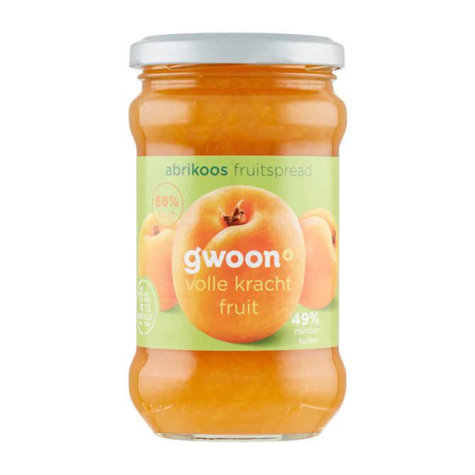 g&#039;woon Fruitspread abrikoos