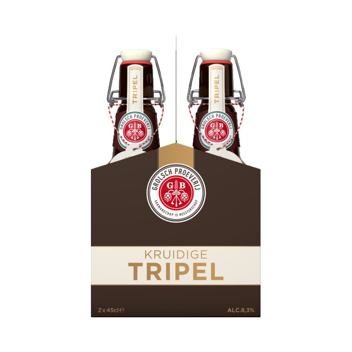 Grolsch Kruidige Tripel 2 x 450ml (Bruine Beugel)