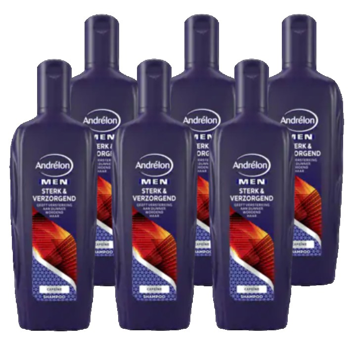 Andr&amp;eacute;lon Men Shampoo Sterk &amp;amp; Verzorgend 6 x 300ml