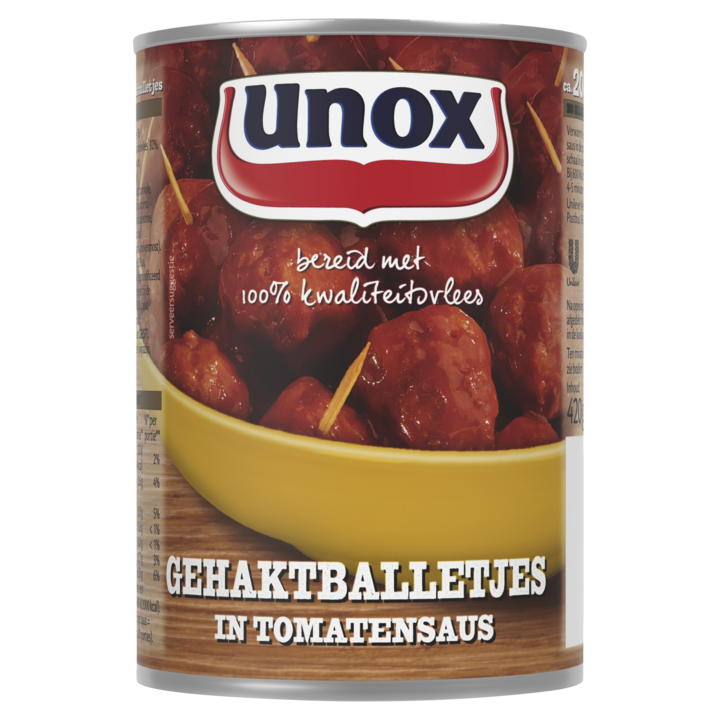 Unox Gehaktballetjes In Tomatensaus 420g