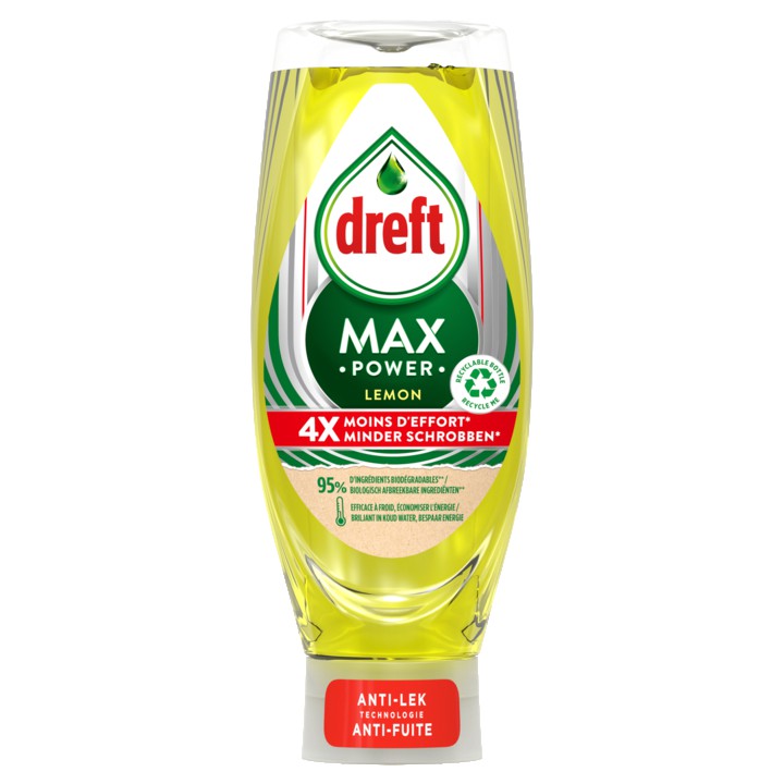 Dreft MaxPower Lemon Vloeibaar Afwasmiddel 640ml